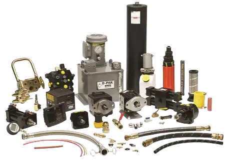 Hydraulic valves and pump fittings for fluid power systems