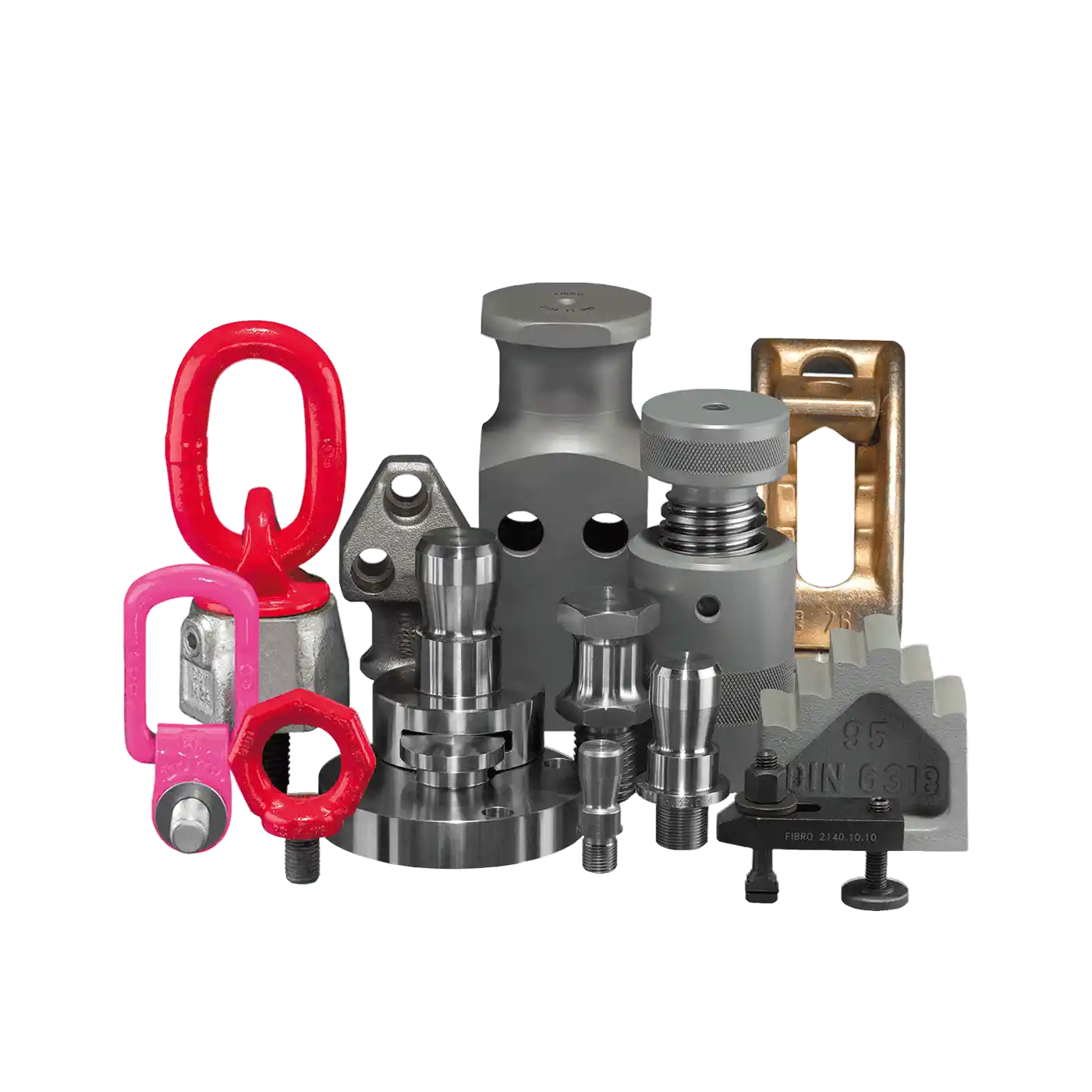 Lifting and clamping element used for mold and die setups